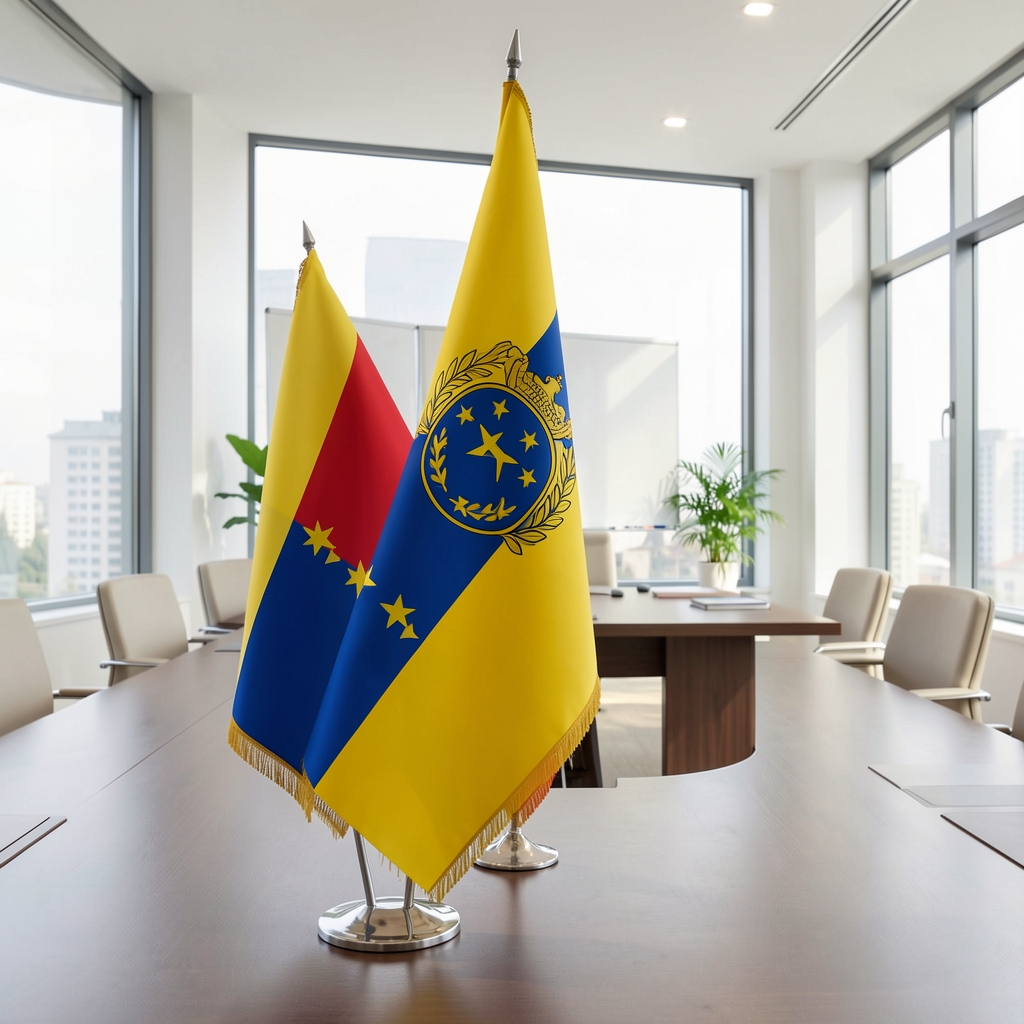Зграда Парламентарне скупштине БиХ у Сарајеву са државном заставом Босне и Херцеговине